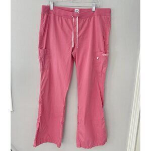 Abercrombie Fitch Y2K Women’s Large Pink Cargo Pants Cotton Roll Up Capri Button